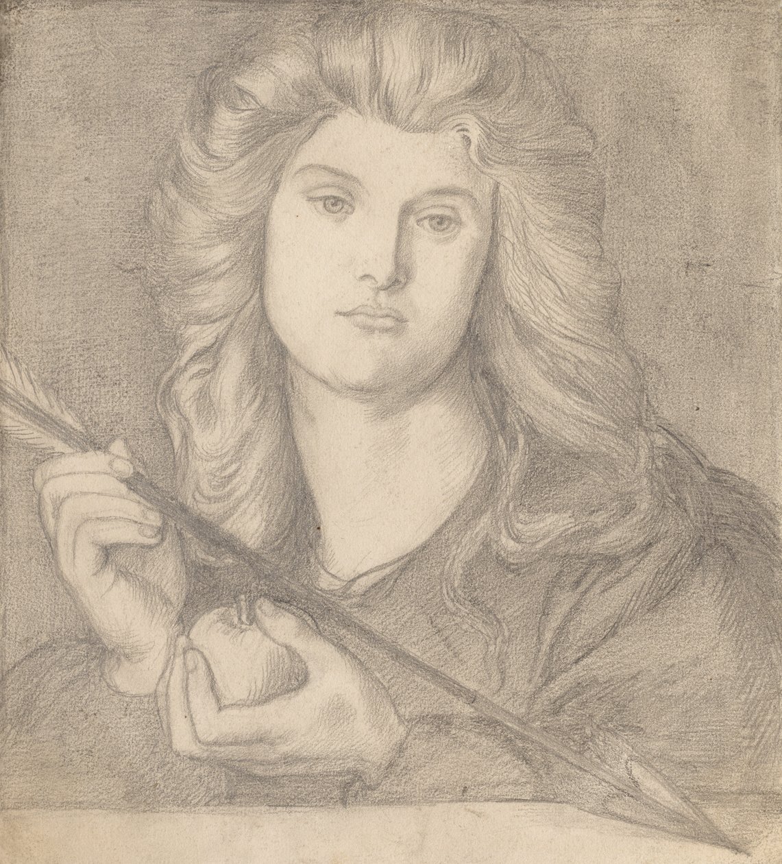 Studie for "Venus Verticordia" av Dante Gabriel Rossetti