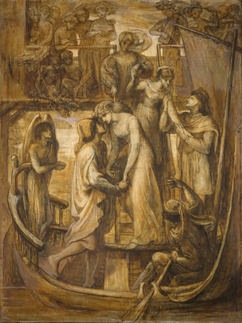 Kjærlighetens båt, 1881. av Dante Gabriel Rossetti
