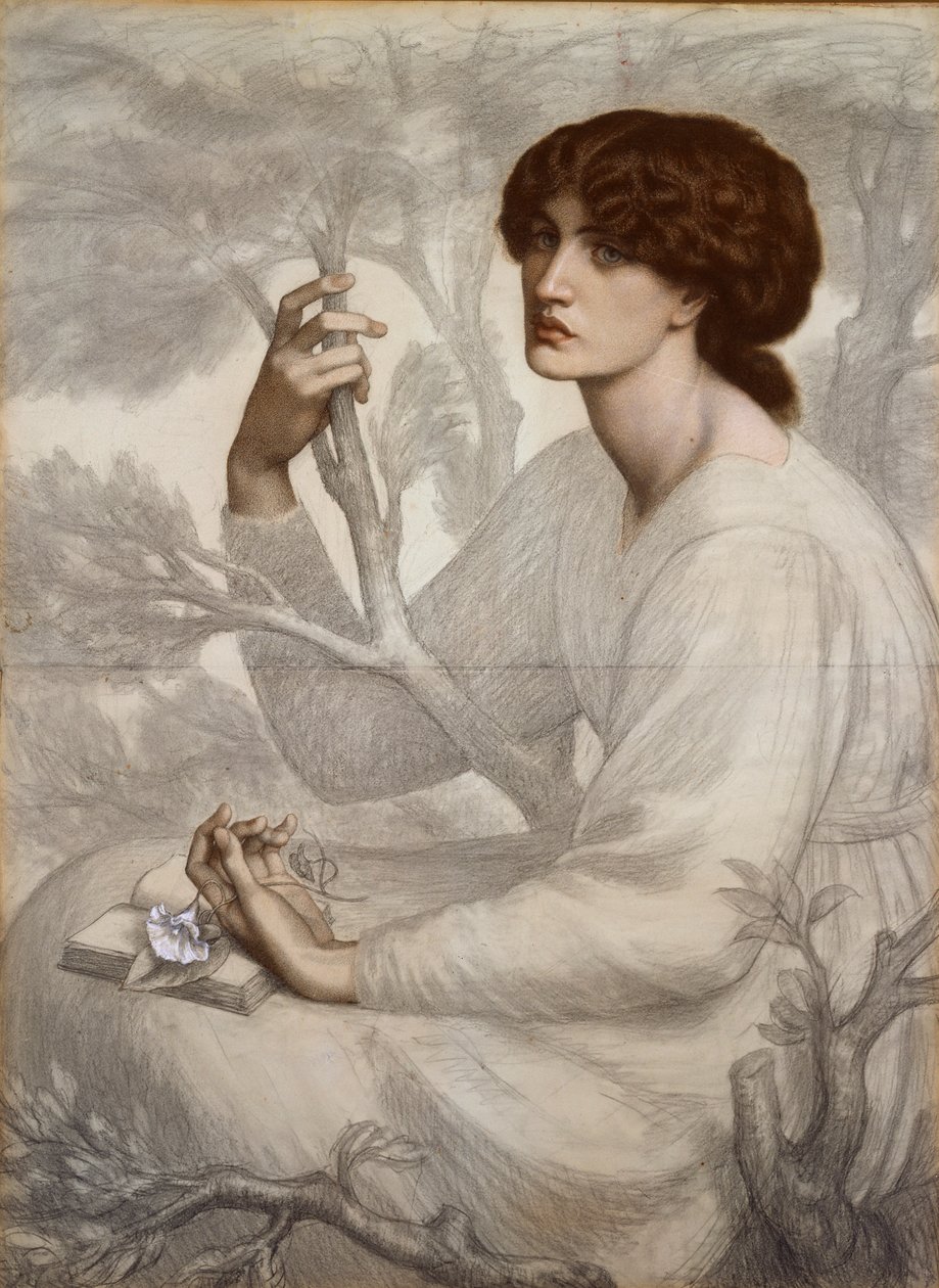 The Day Dream, slutten av 1800-tallet av Dante Gabriel Rossetti