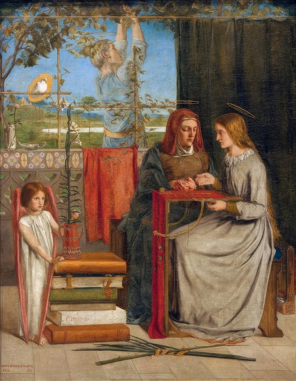 The Girlhood of Mary Virgin av Dante Gabriel Charles Rossetti