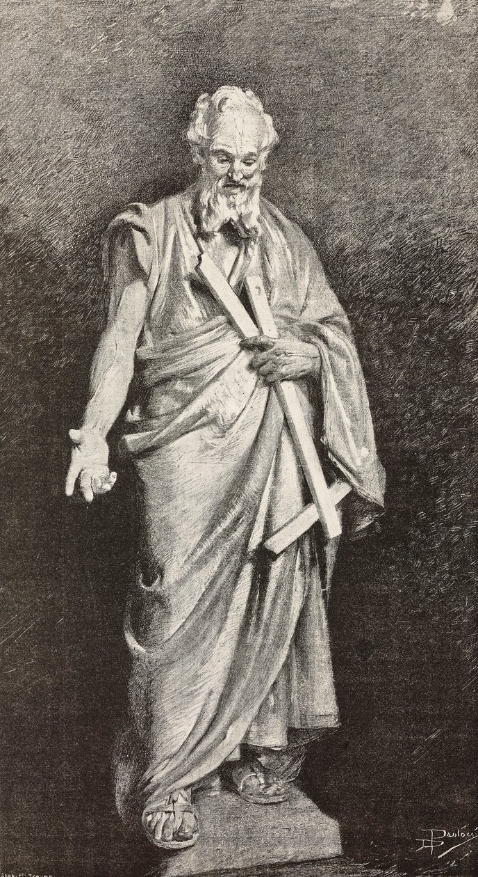 Statuen av Saint Thomas av Dante Paolocci
