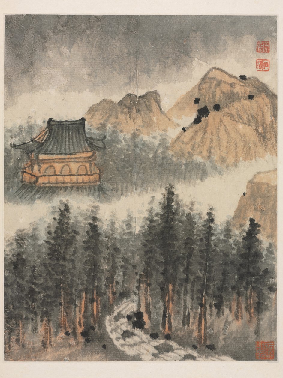 Minner om Qinhuai-elven, Qing-dynastiet av Daoji Shitao