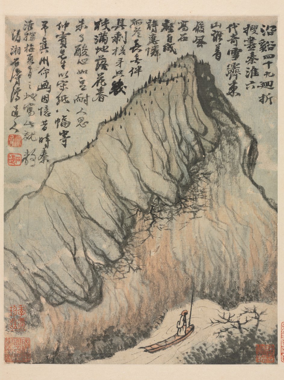 Minner om Qinhuai-elven, Qing-dynastiet av Daoji Shitao