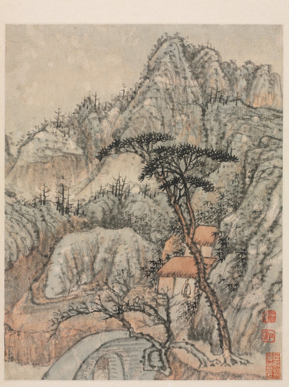 Minner om Qinhuai-elven, Qing-dynastiet av Daoji Shitao