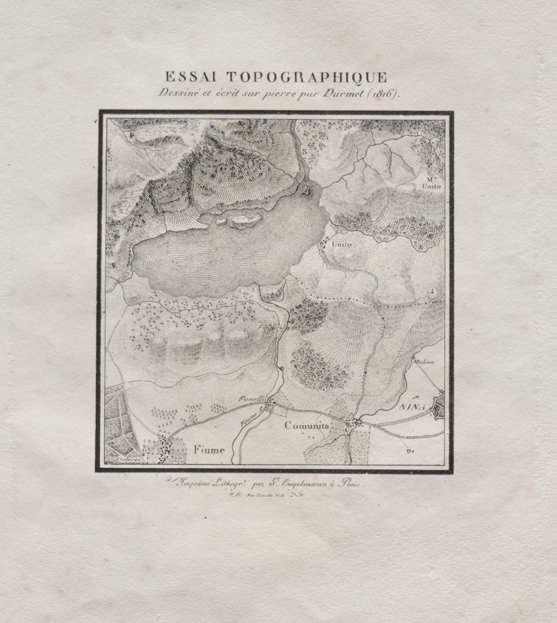 Samling av litografiske essays: Topografisk essay av Darmet