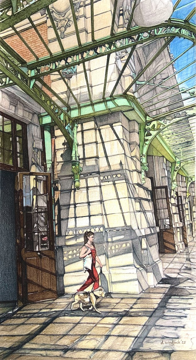 Den franske rivieraen 1, 2025 (blyant på papir) av Darrell Windjack