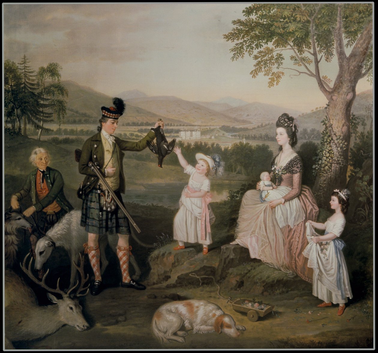 John, den fjerde hertugen av Atholl og hans familie, 1780 av David Allan