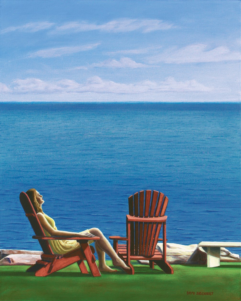 Solitary Refinement, 2014, olje på lerret av David Arsenault