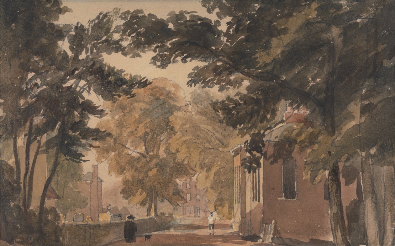 En gate i Harborne av David Cox