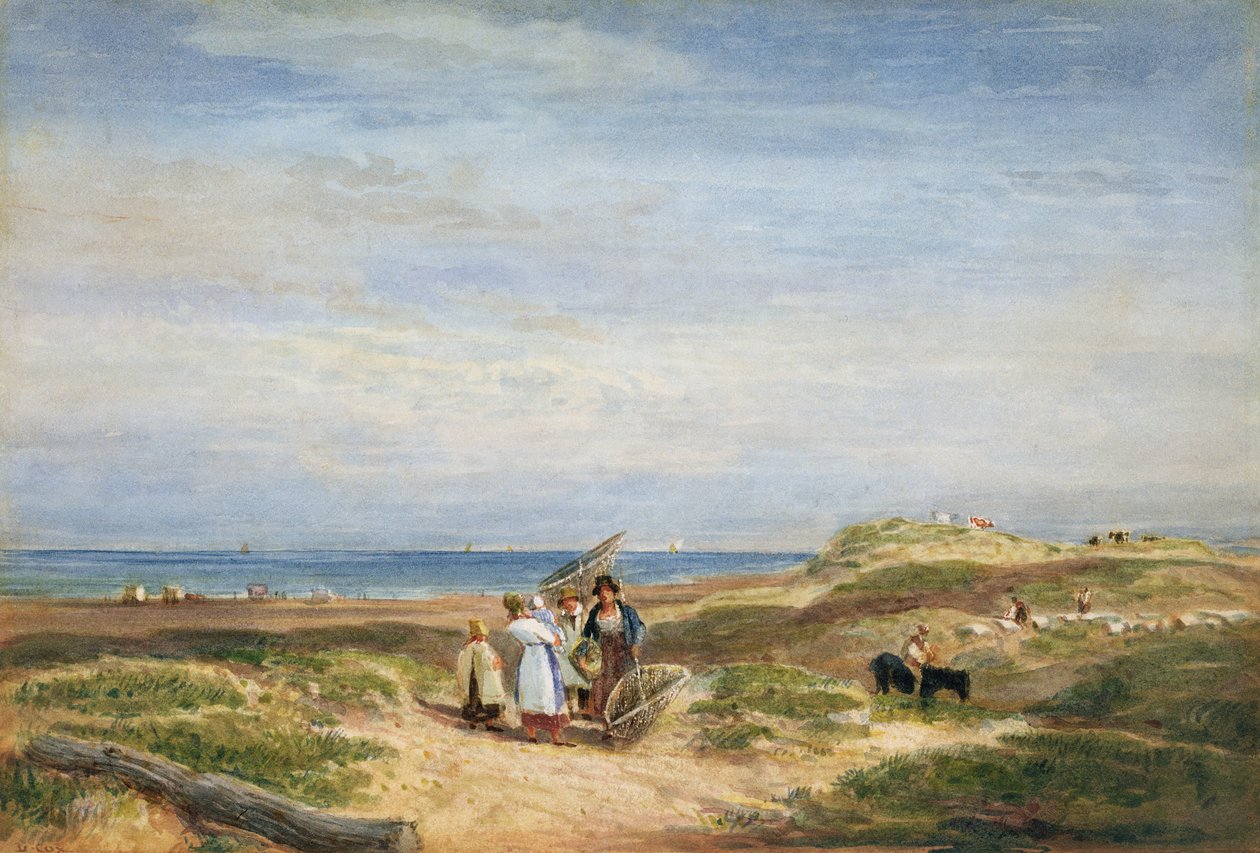 Dry Sand Banks i Barmouth, North Wales, ca. 1830 av David Cox