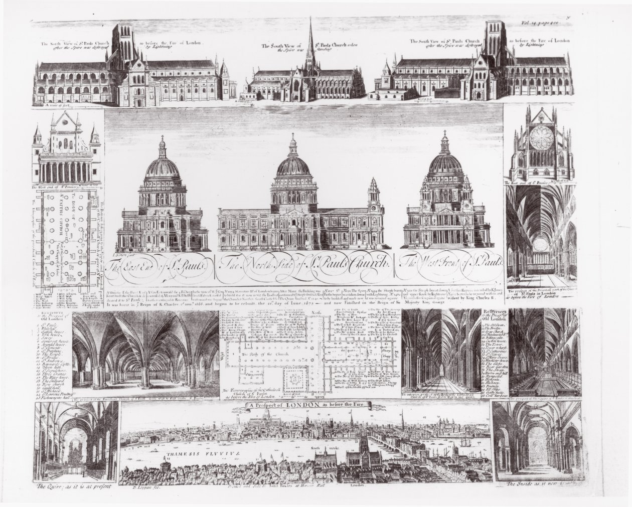 St. Pauls Katedral av David Loggan
