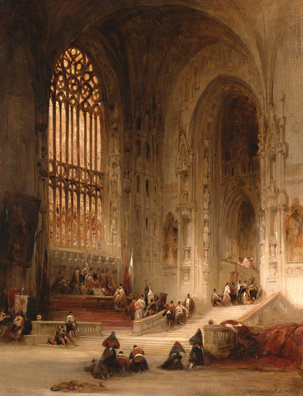 Burgos katedral, 1838 av David Roberts