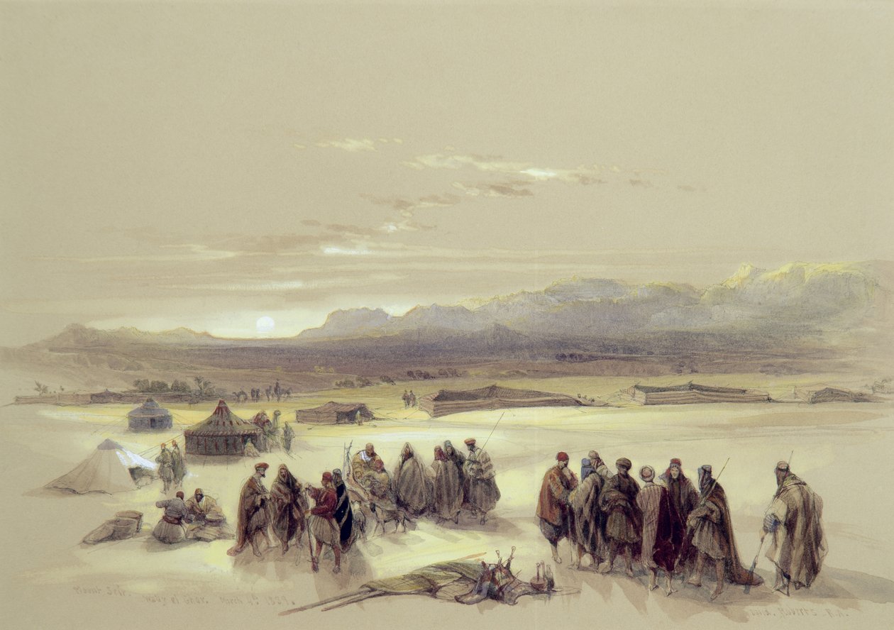 Mount Seir, Wady el Ghar, 4. mars 1839 av David Roberts