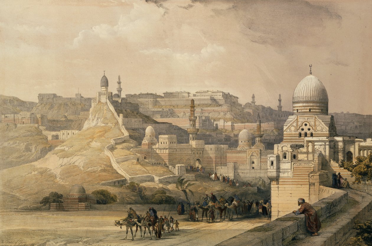 Citadellet i Kairo, residens til Mehmet Ali, fra Egypt og Nubia, Vol. 3, 1838 av David Roberts
