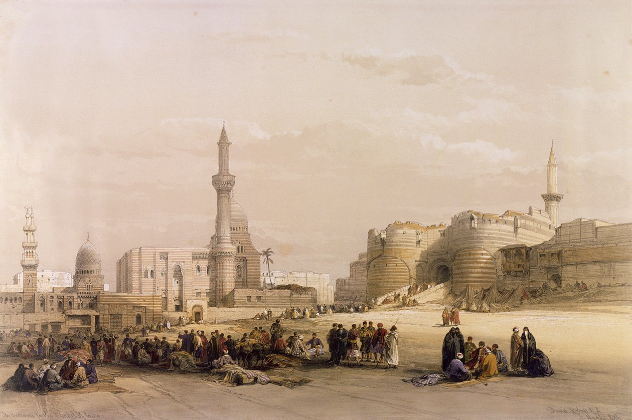Inngangen til citadellet i Kairo, fra Egypt og Nubia, Vol.3 av David Roberts