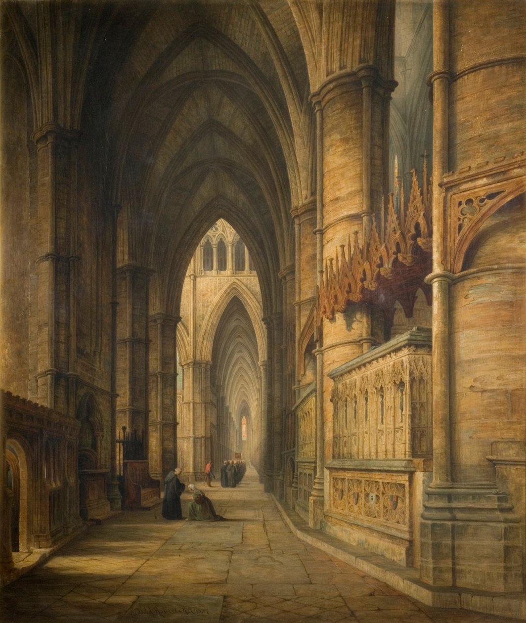 Graven til Edward III, Westminster Abbey av David Roberts