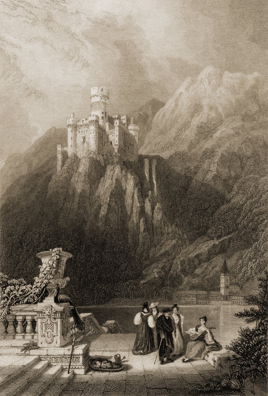 Thurnburg slott, gravert av J.T. Willmore, illustrasjon fra 