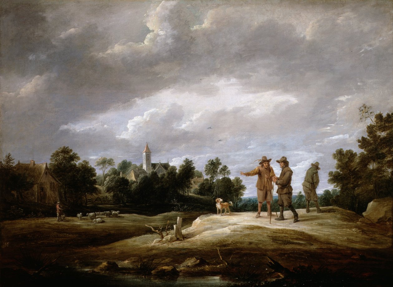 Bønder snakker av David Teniers the Younger