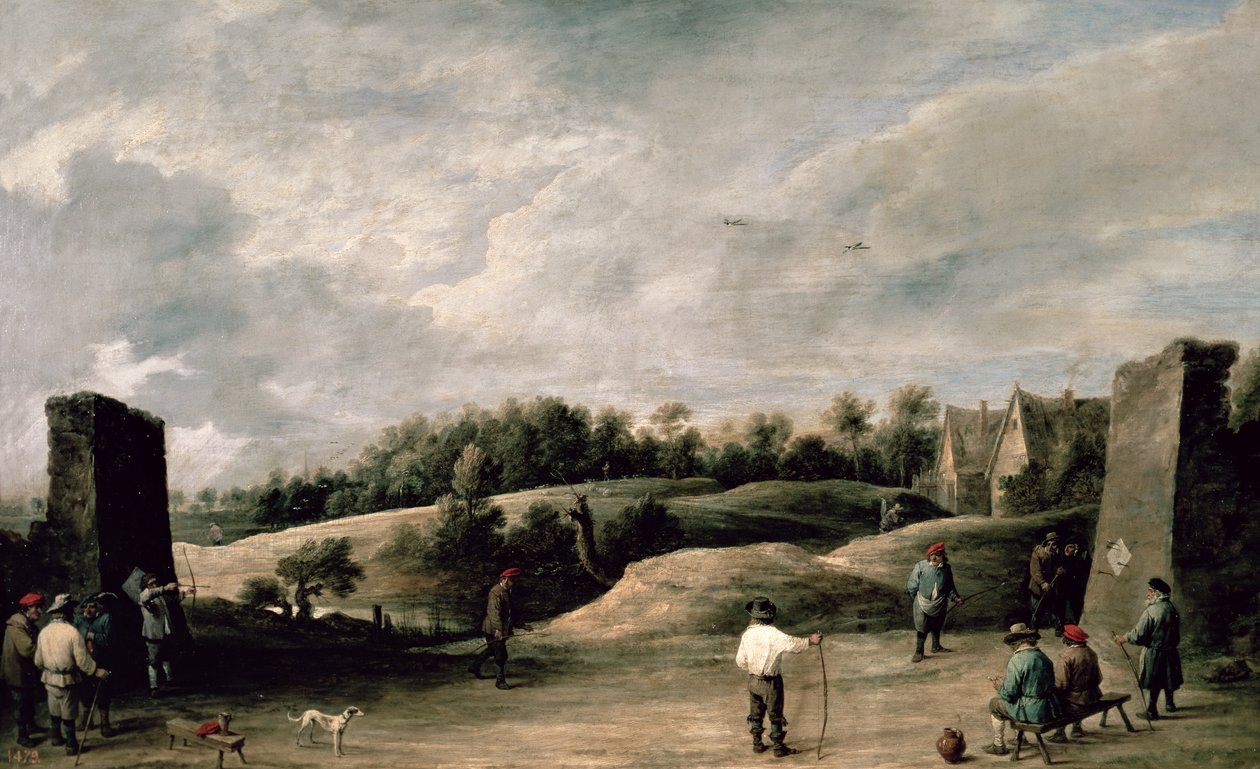 Bueskytingskonkurransen av David Teniers the Younger