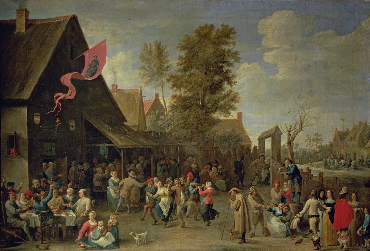 Innvielsen av en landsbykirke, ca. 1650 av David Teniers the Younger