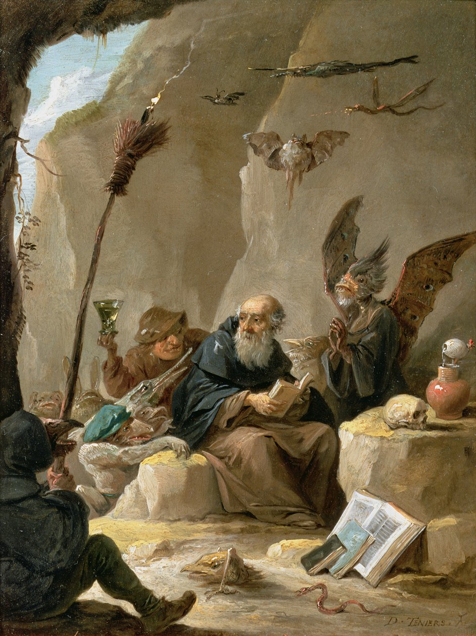 Fristelsen til St. Antonius av David Teniers the Younger