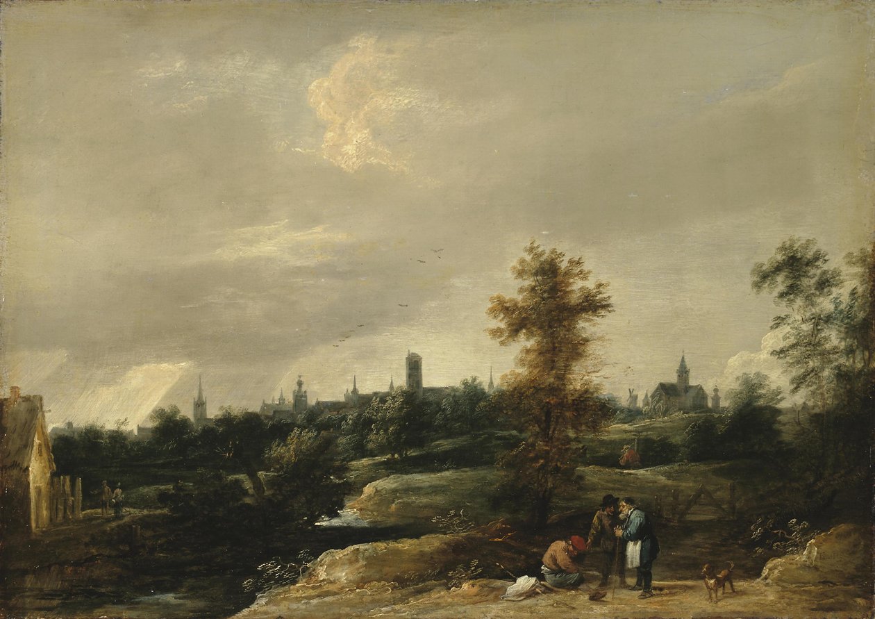 Utsikt over Brussels omegn av David Teniers the Younger