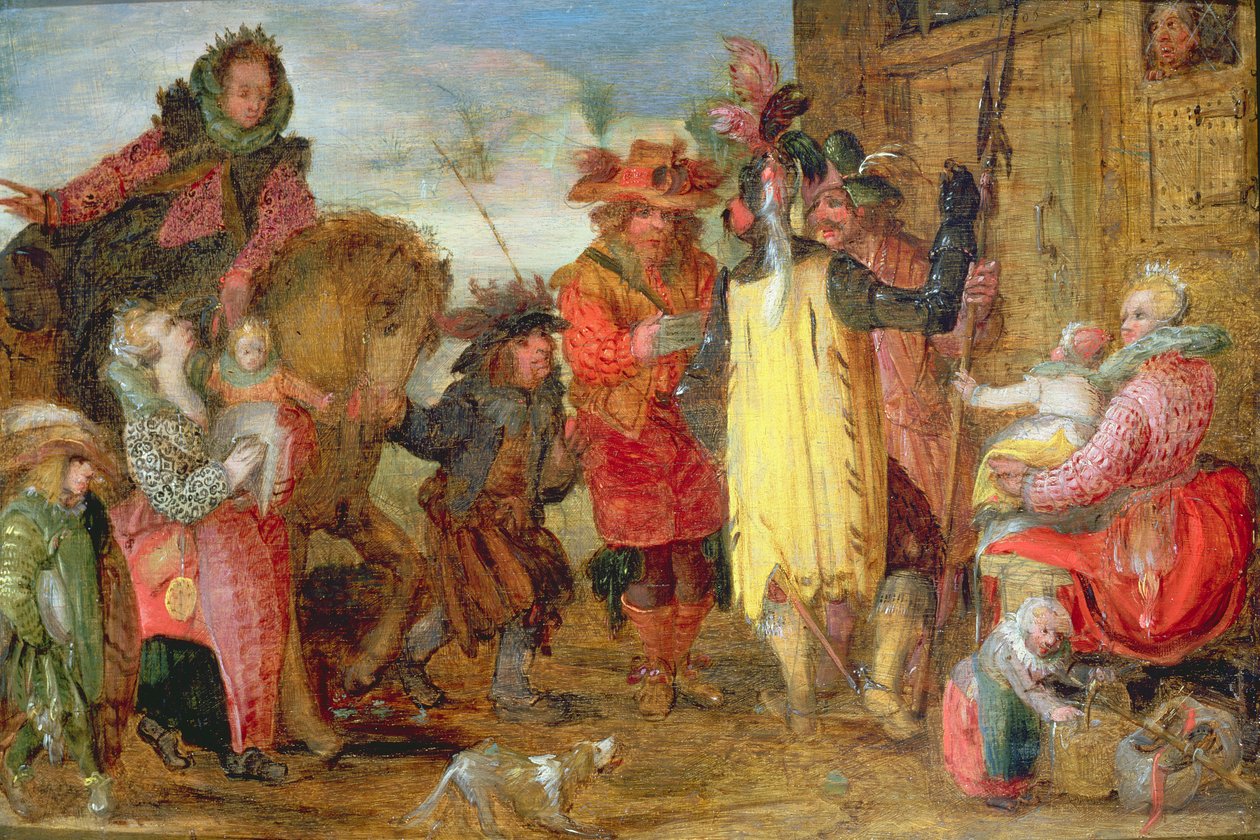 Jeanne de Flandres (1472-15459) skal levere fanger av David Vinckboons