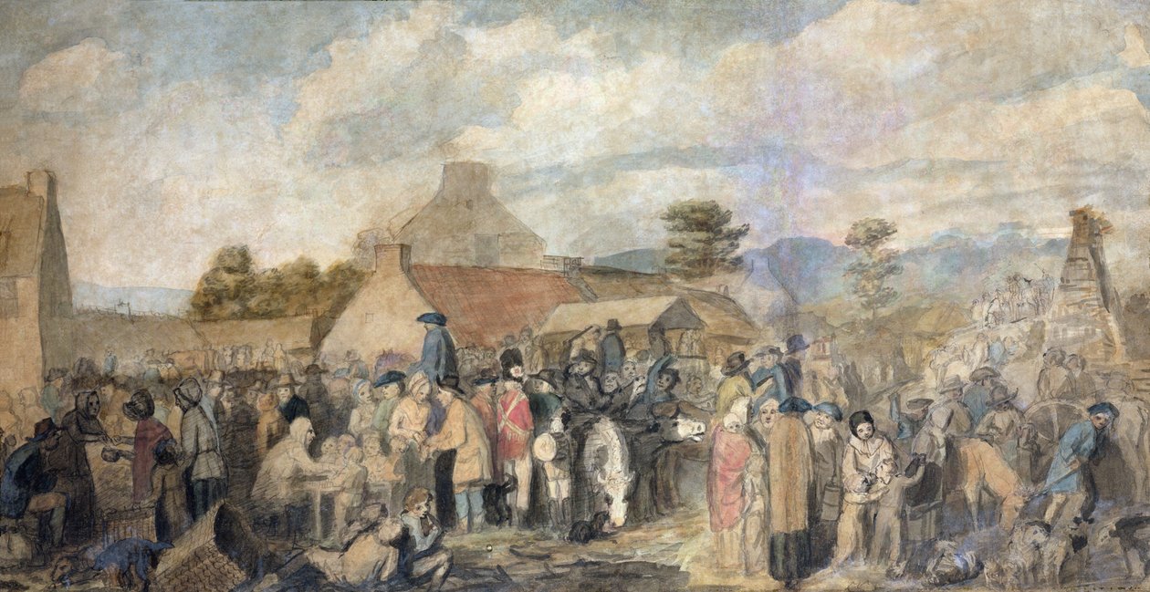 Pitlessie Fair, 1804 av David Wilkie