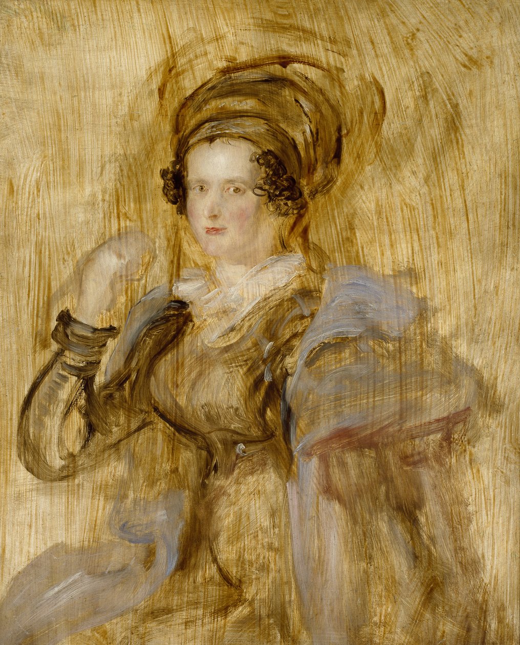 Portrett av Maria, Lady Chalcott, 1800-tallet av David Wilkie