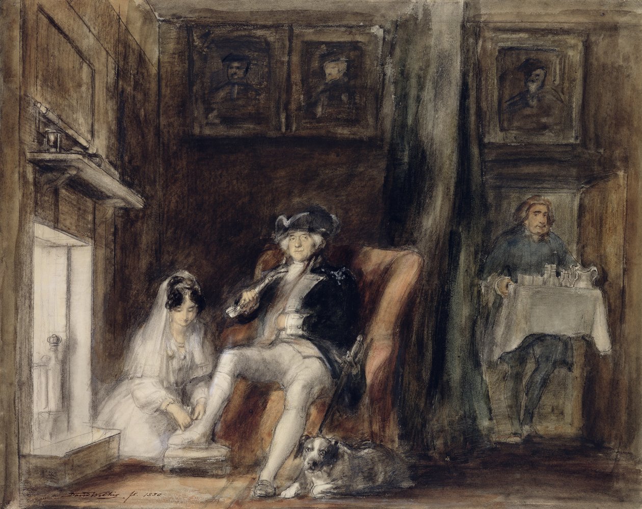 The Disabled Commodore in his retirement, 1830 av David Wilkie