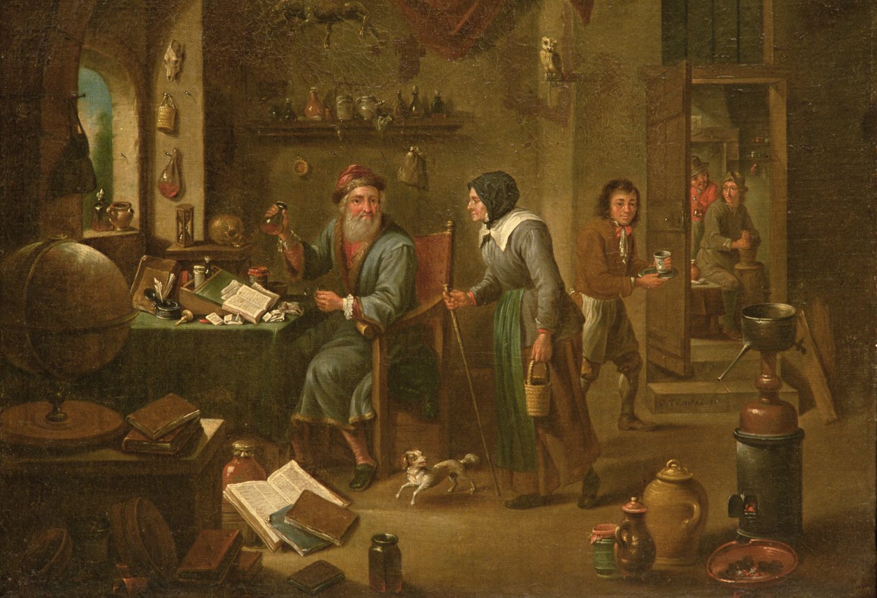 Alkymistens studie (for detaljer se 164373) av David Teniers the Elder