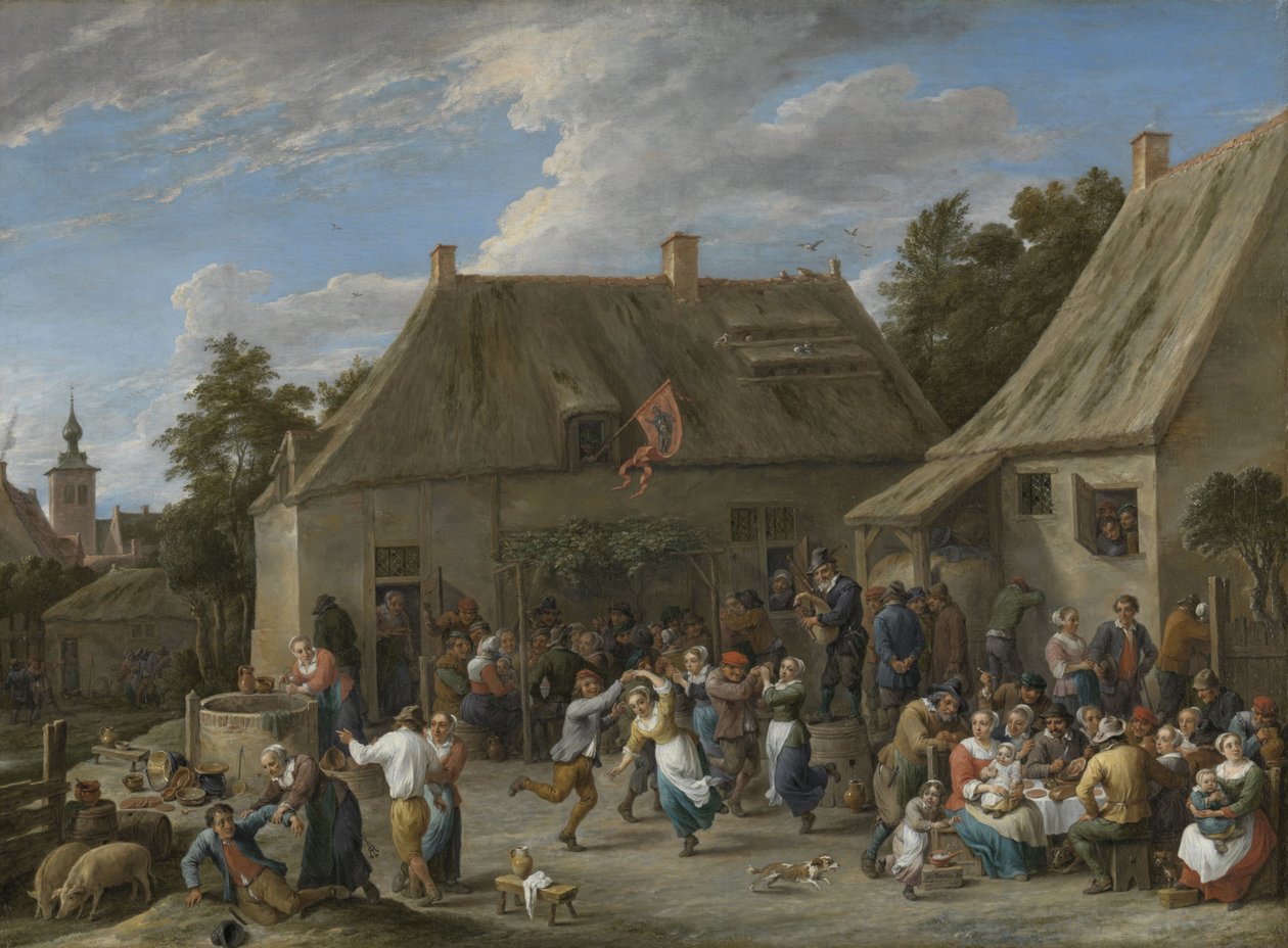 Bondemarked, ca. 1665 av David Teniers the Younger