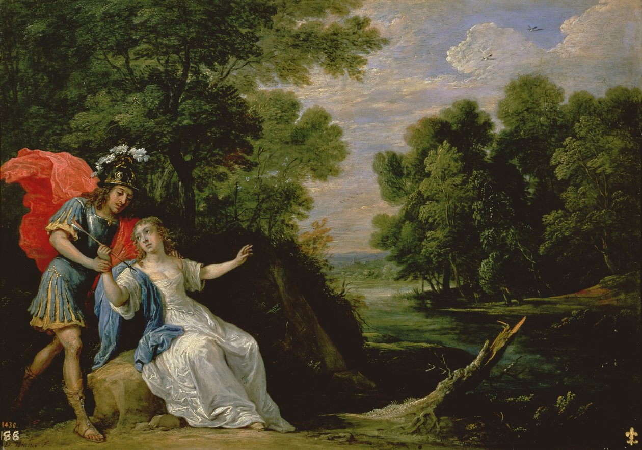 Forsoningen av Rinaldo og Armida, 1836 av David Teniers the Younger