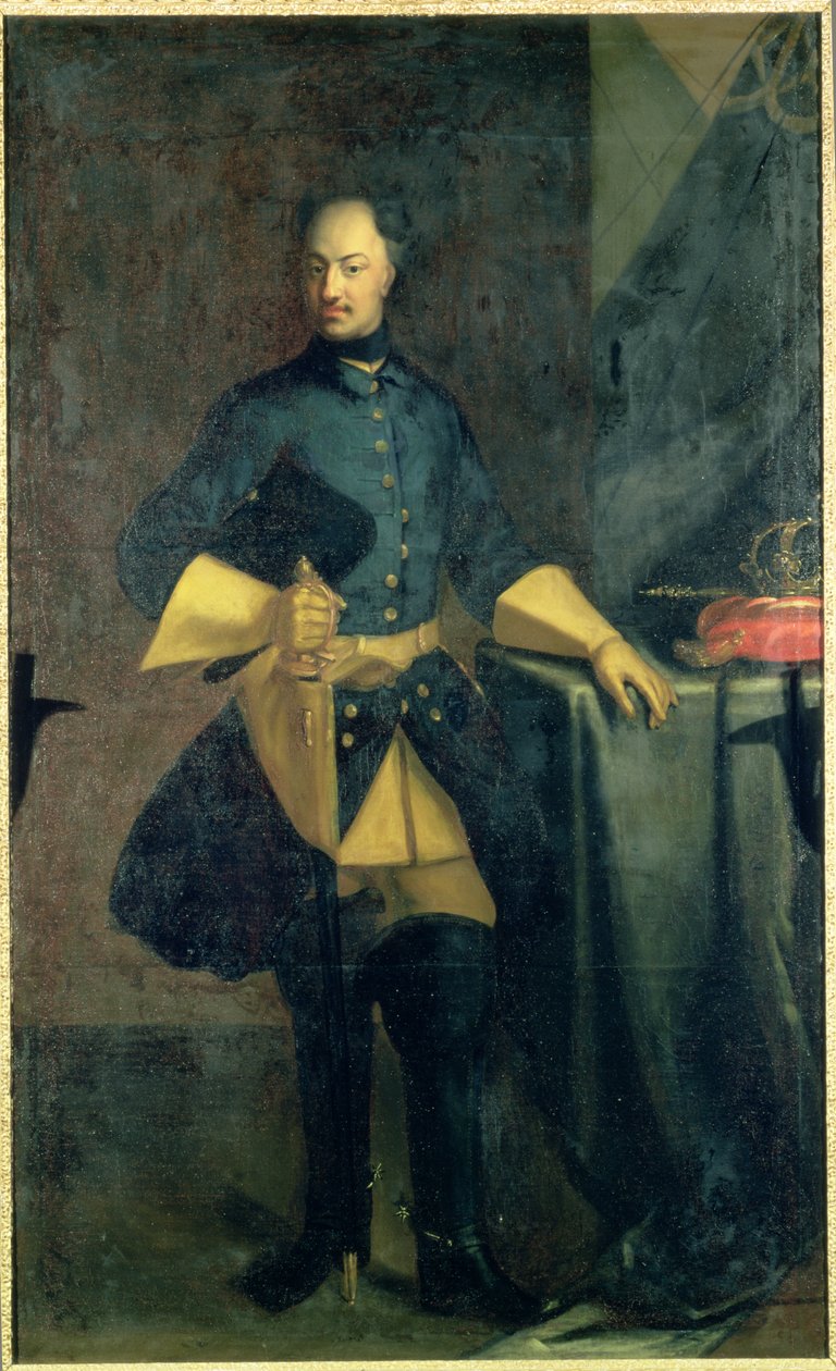 Portrett av kong Karl XII (1682-1718) av David von Krafft