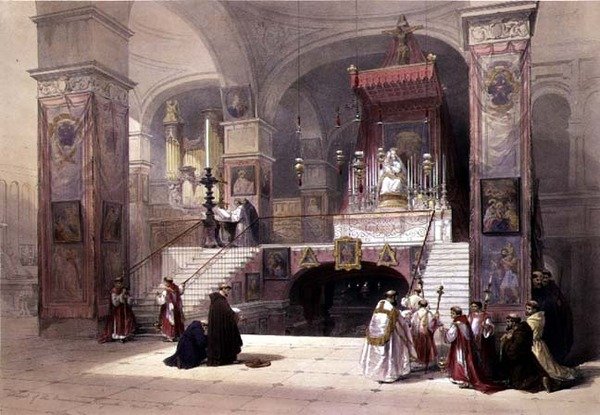 Bebudelsens kapell, Nasaret, 28. april 1839, plate 32 fra bind I av 