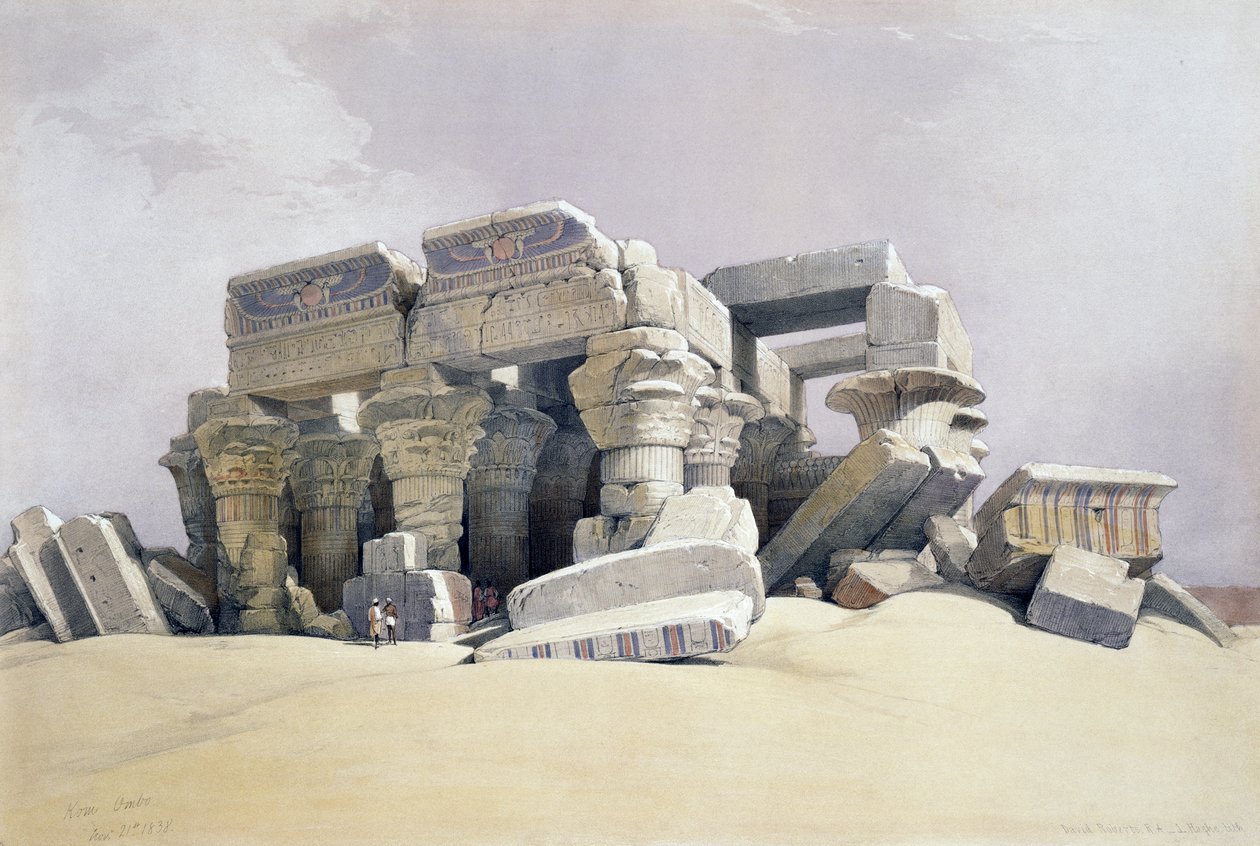 Kom Ombo, 21. november av David (after) Roberts