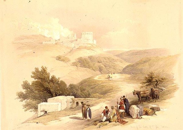 Ruinene av St. John-kirken, Sabaste av David (after) Roberts