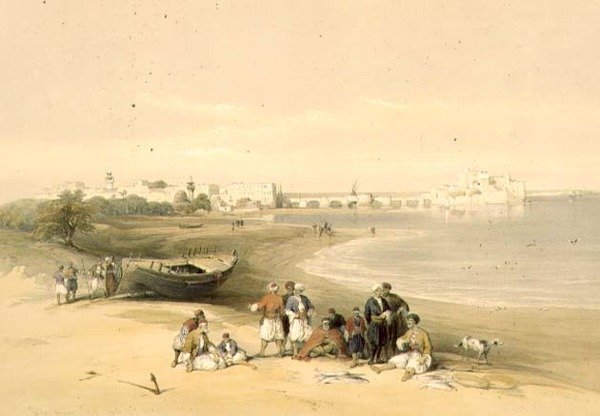 Sarda, gamle Sidon, 28. april 1839, plate 73 fra bind II av 