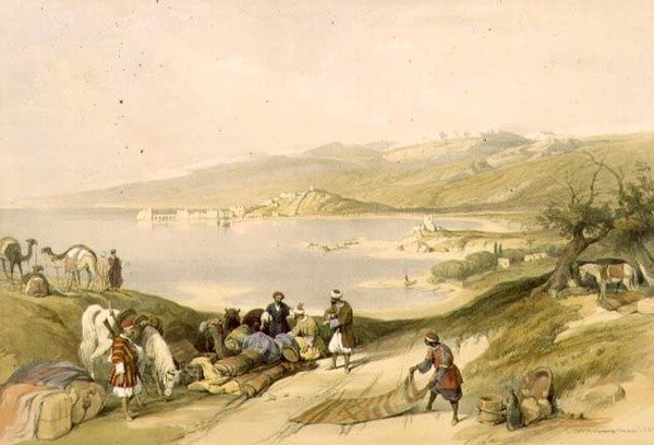 Sidon ser mot Libanon, plate 75 fra bind II av 