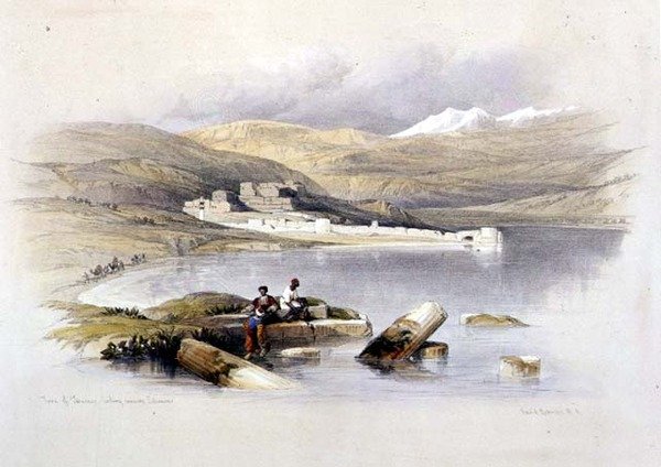 Byen Tiberias ser mot Libanon, plate 35 fra bind I av 