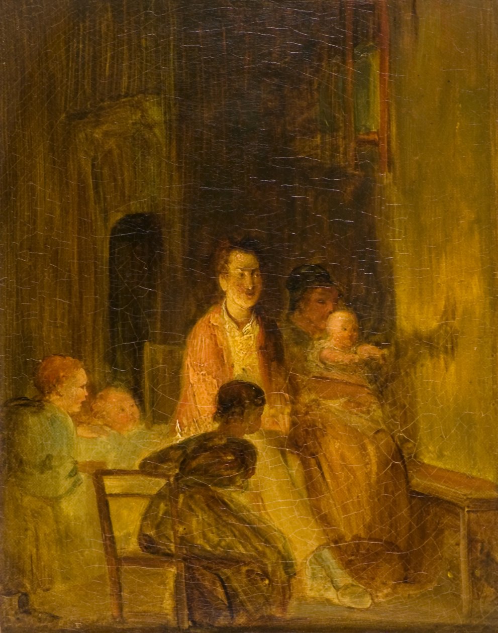 The Rabbit on the Wall, ca. 1815 (olje på lerret) av David (attr.) Wilkie