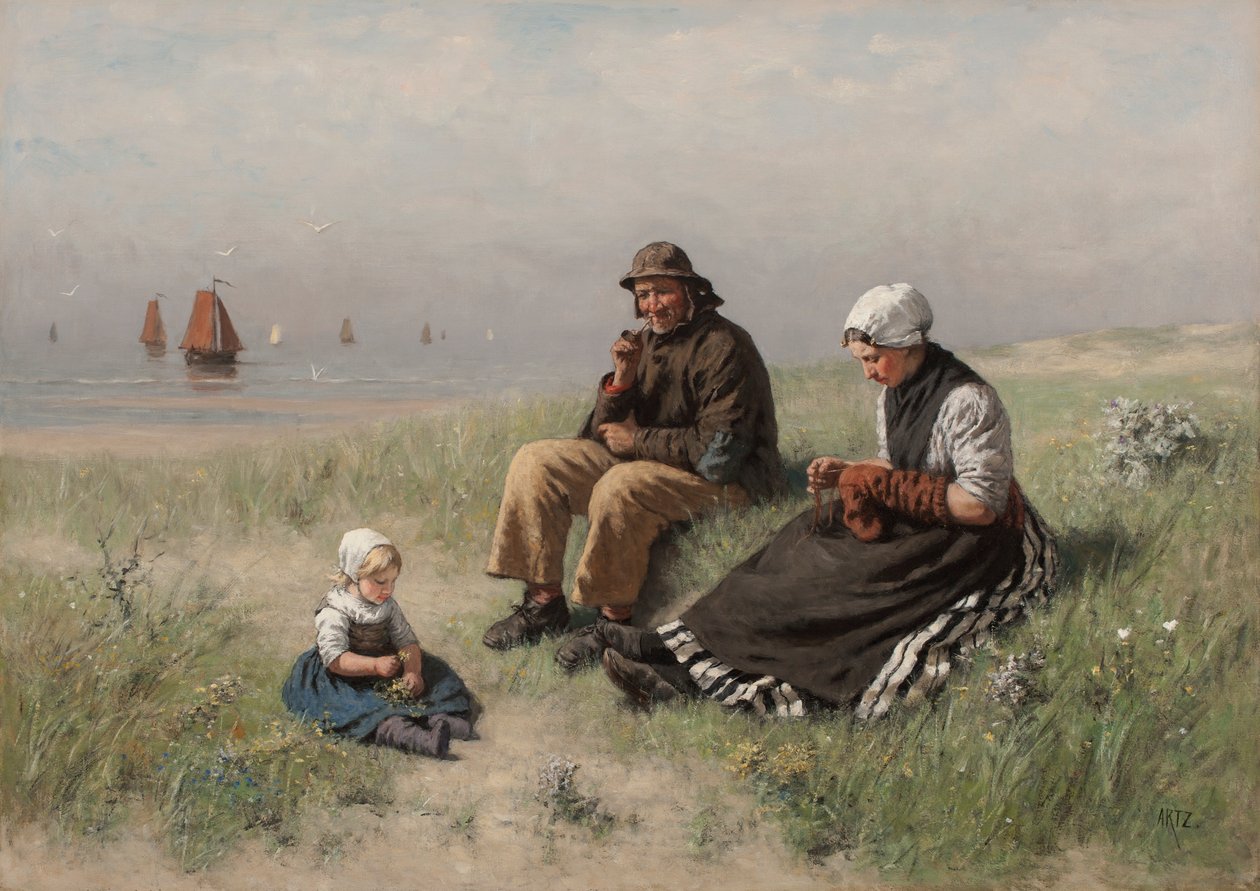 På sanden i Scheveningen av David Adolph Constant Artz