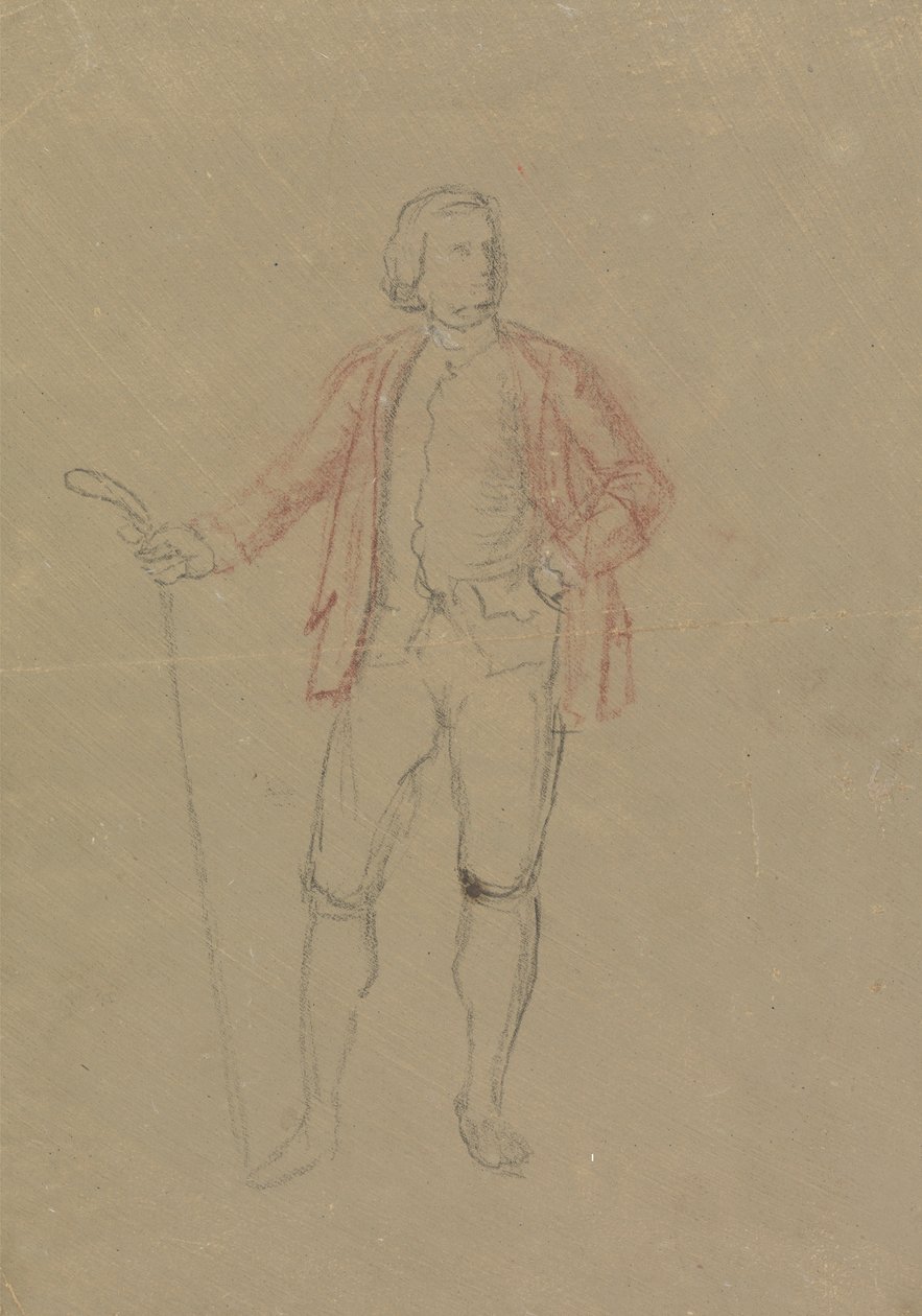 Studie for Portrait of William Inglis av David Allan