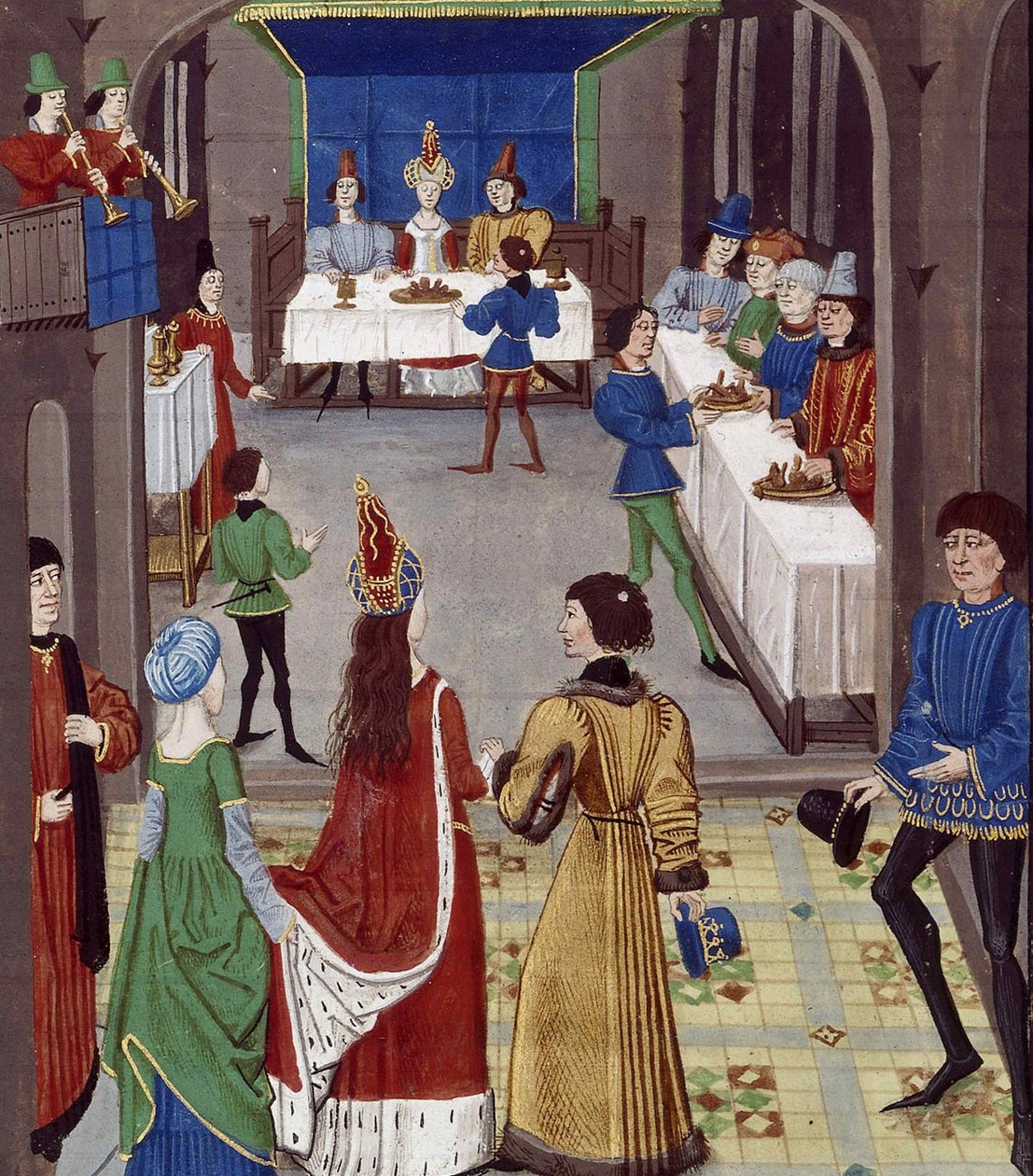 Ekteskapet. Fra: Renaud de Montauban, ca 1465. av David Aubert