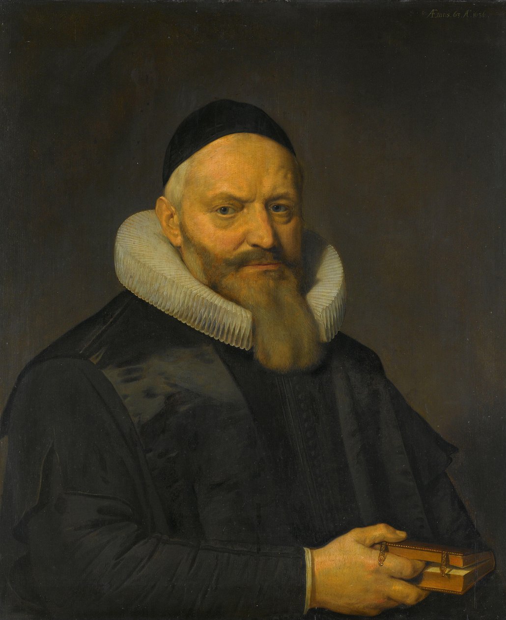 Portrett av Anthony de Wale (1573-1639). Professor i teologi ved Universitetet i Leiden av David Bailly
