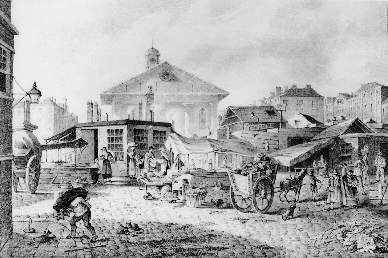 Covent Garden-markedet, 1824 av David Barber