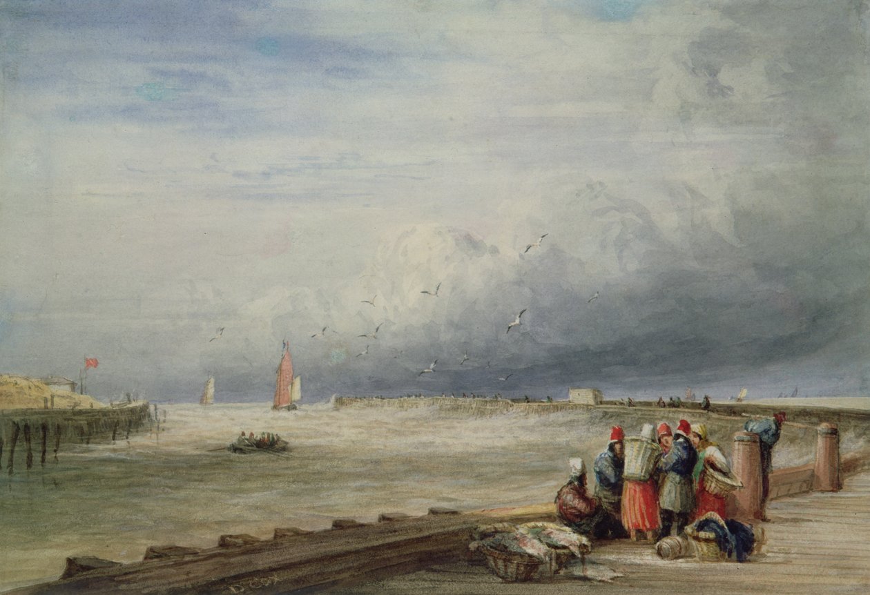 Calais Pier (wc) av David Cox