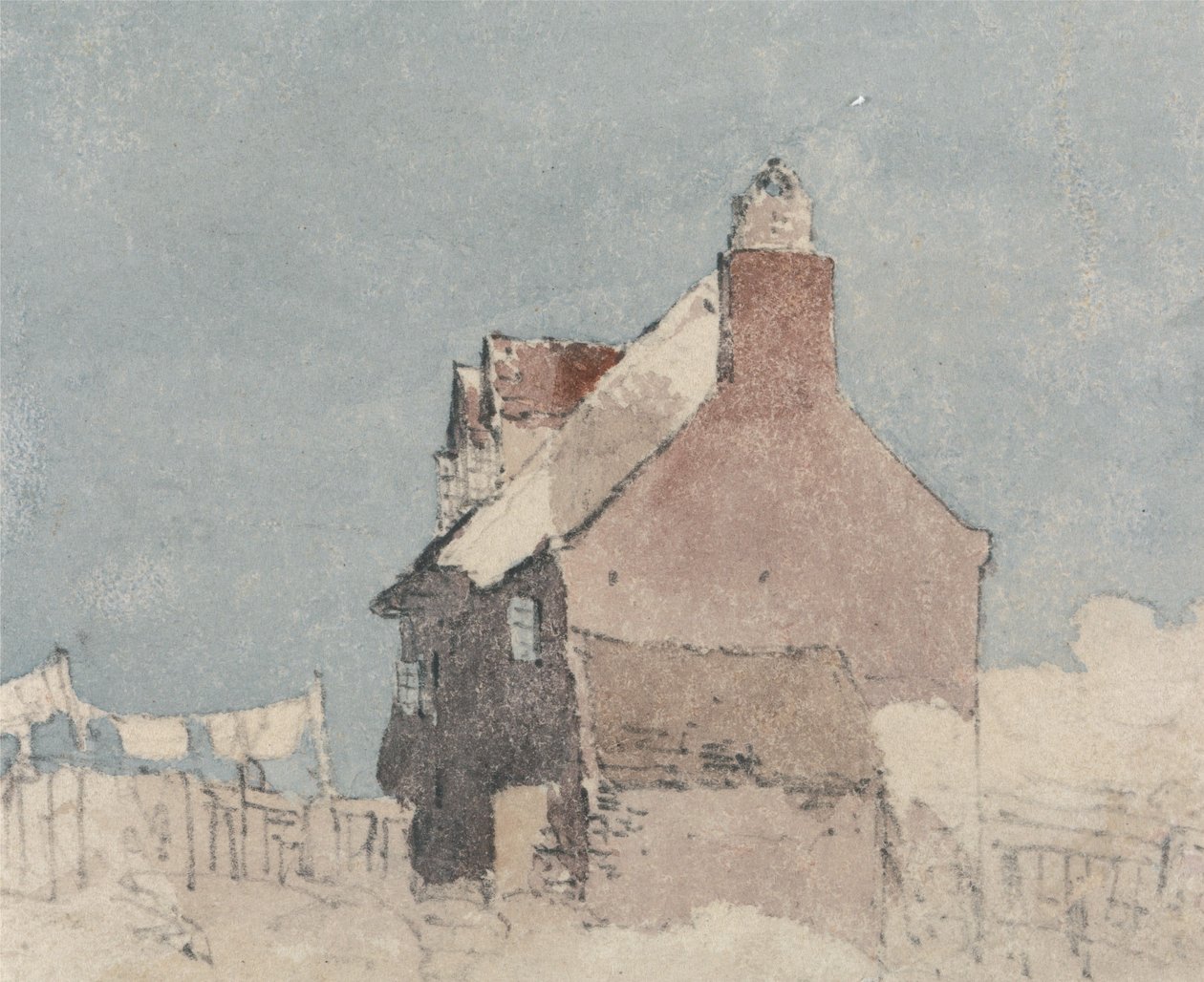 Hytte ved Northfleet, Kent av David Cox