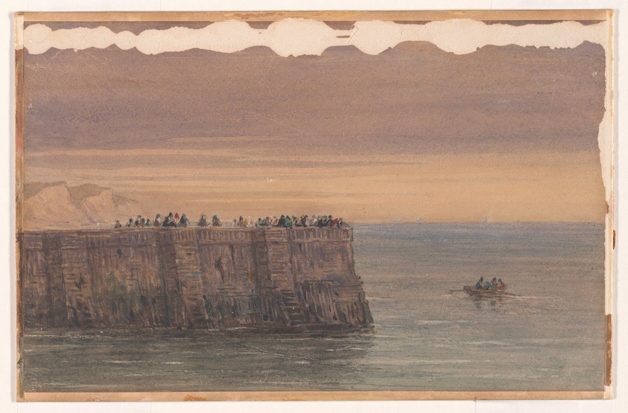 Bryggen i Dover, Kent av David Cox