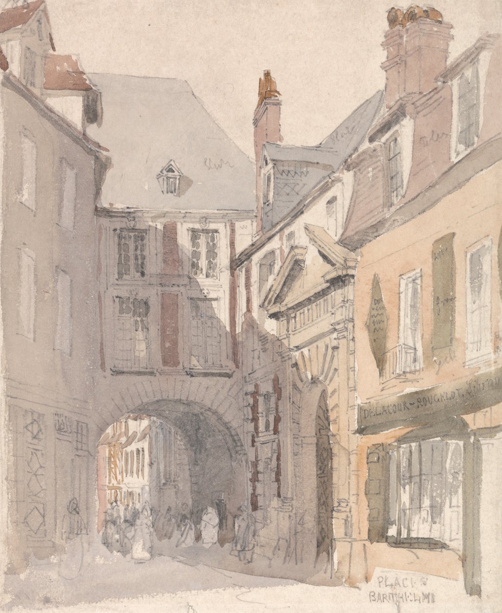 Sted St. Barthélemy, Rouen av David Cox